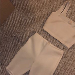 Crop Top & Biker Shorts Set